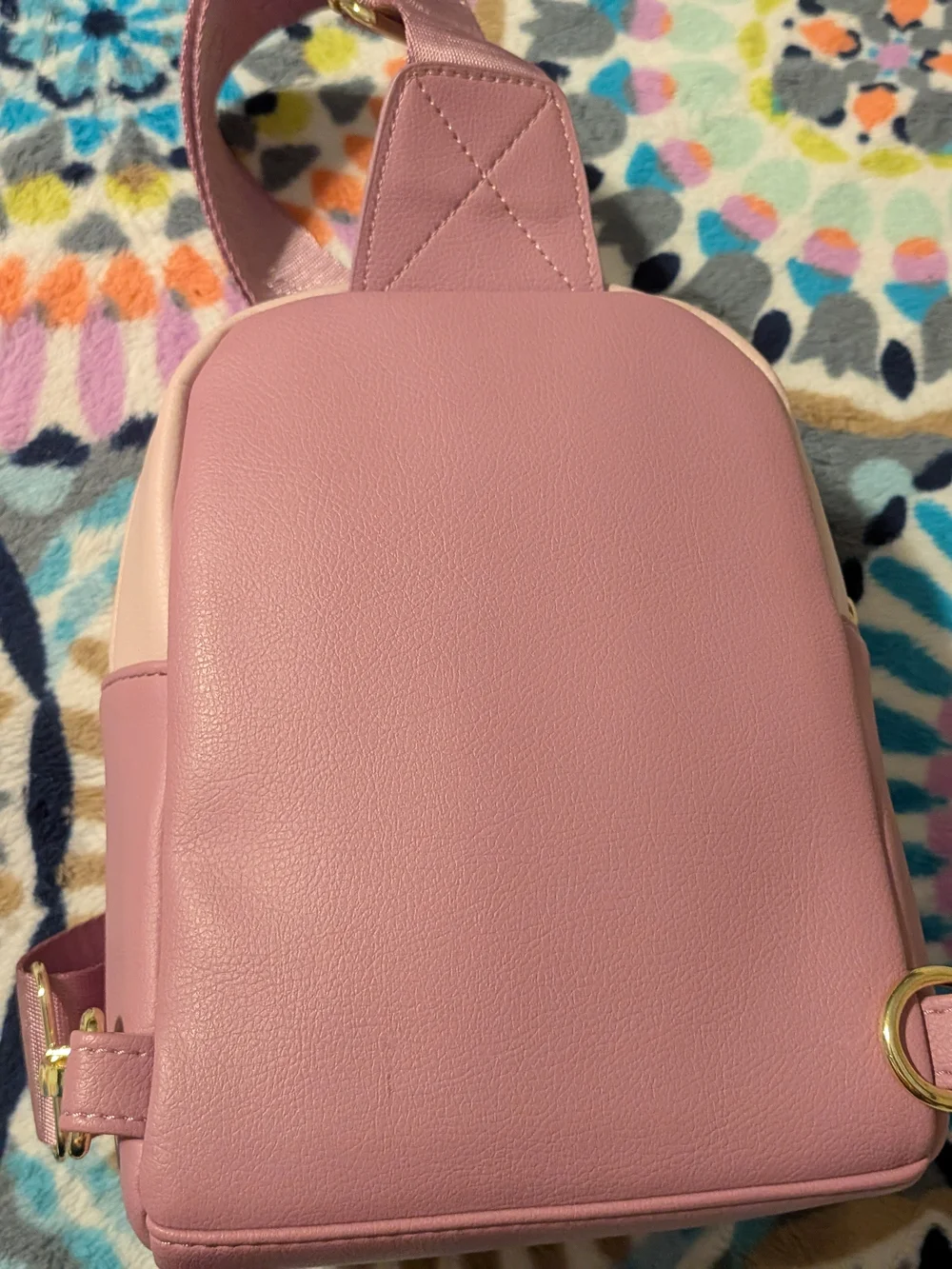 Betsey Johnson Pink Quilted Mini Backpack Crossbody